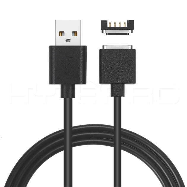 4 pins magnetic charging cable male connector with data sync
