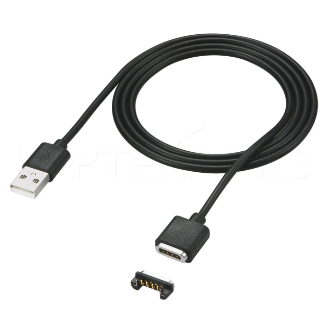 4 pins magnetic charging cable male connector with data sync