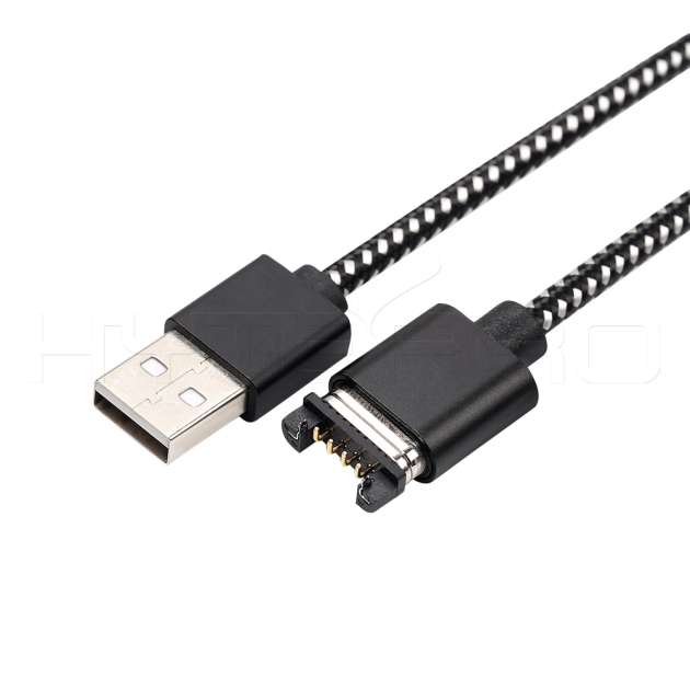Aluminum magnetic 4 pin pogo connector cable M519