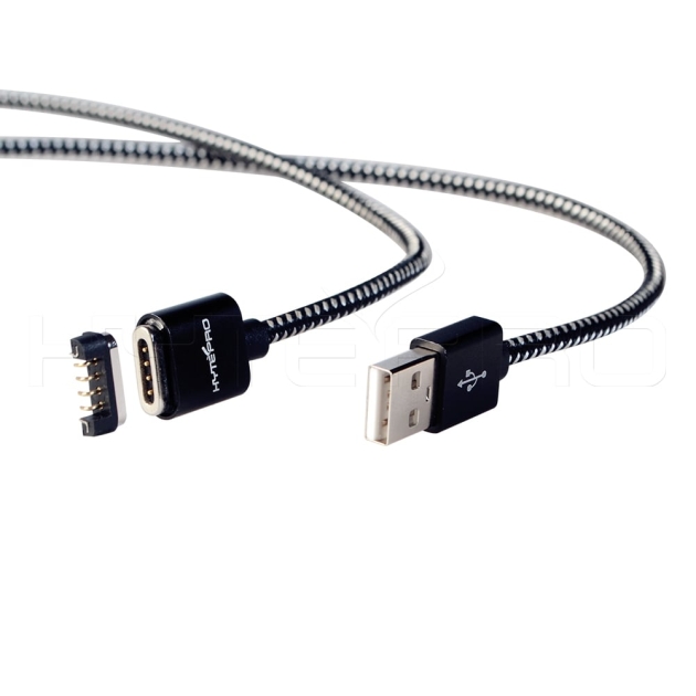 Aluminum magnetic 4 pin pogo connector cable M519