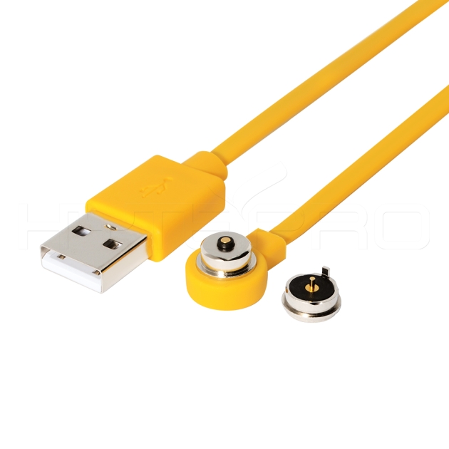 Yellow 2 Pin anti-mis magnetic fast charging cable M523Y