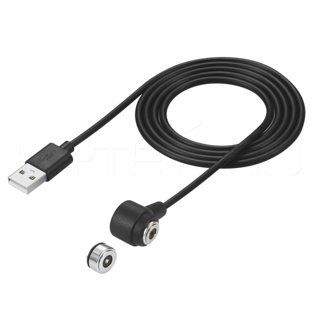 Circular 6 Amps high current 2 pins power magnetic connector right angle magnetic charging cable