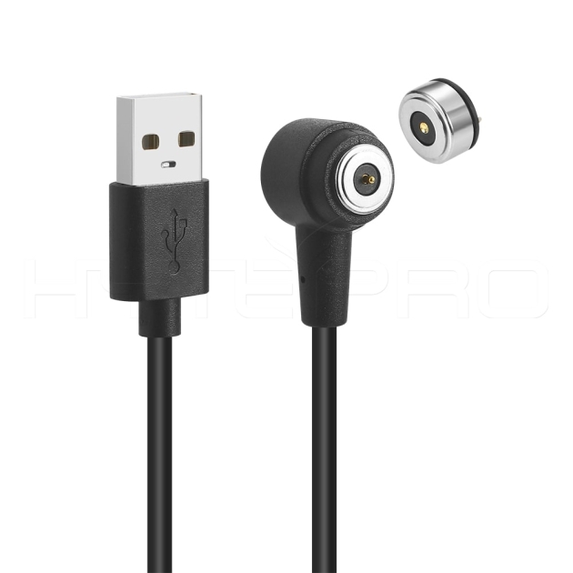 Circular 6 Amps high current 2 pins power magnetic connector right angle magnetic charging cable