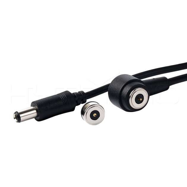 Circular 6 Amps high current 2 pins power magnetic connector right angle magnetic charging cable