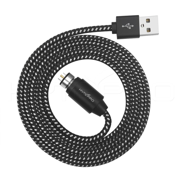 Male aluminum 2pin round magnetic power cables M565