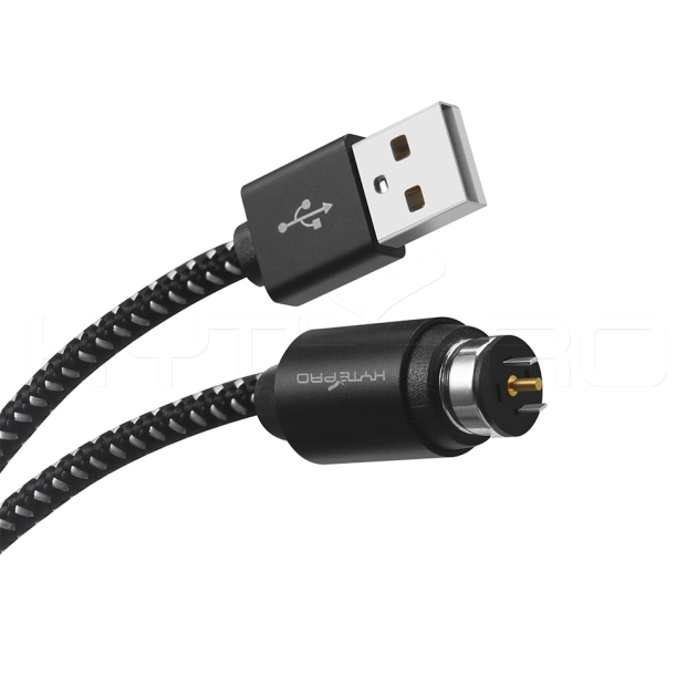 Male aluminum 2pin round magnetic power cables M565