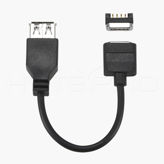 4 pin female magnetic connector to female USB A cable M590