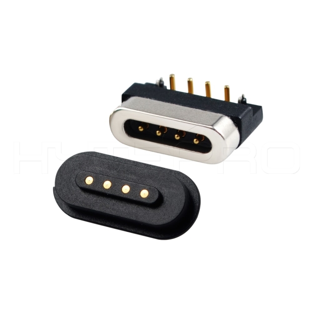 Waterproof 4 pogo pin magnetic connector M826