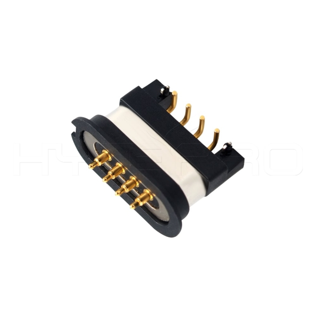 Waterproof 4 pogo pin magnetic connector M826