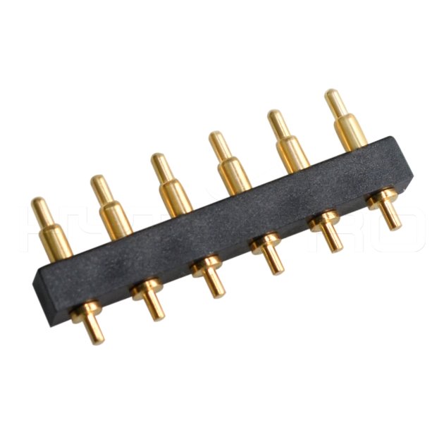6 pins pogo pin strøm SMT elektroniske stik C746