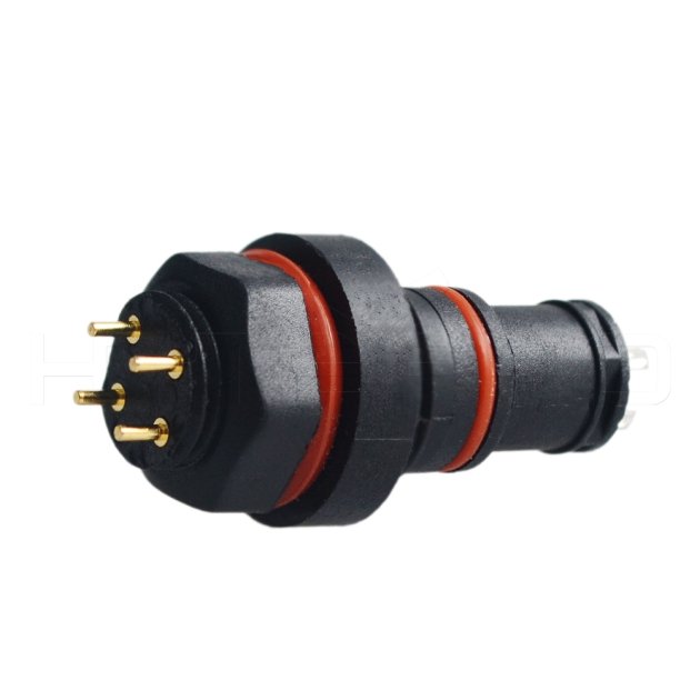 高品质4针DC公母LED电气插头防水连接器DC-004