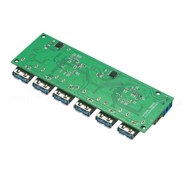 6口 USB 3.0 HUB PCBA 电路板设计定制集线器 H619