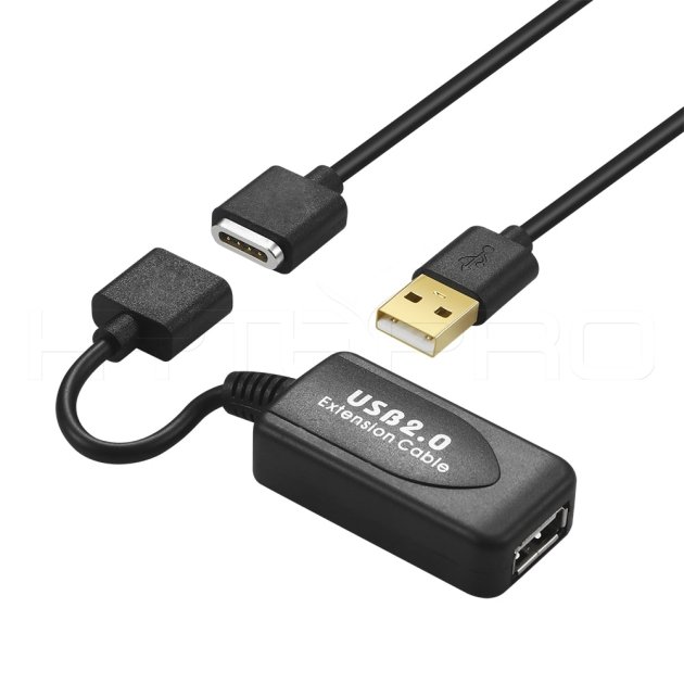 Højhastigheds 4-bens magnetisk stikkabel med USB-forlænger L2G-M512