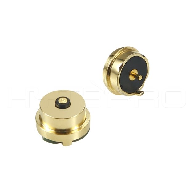 Pogo pin 镀金2PIN圆形磁性磁吸式连接器M423G