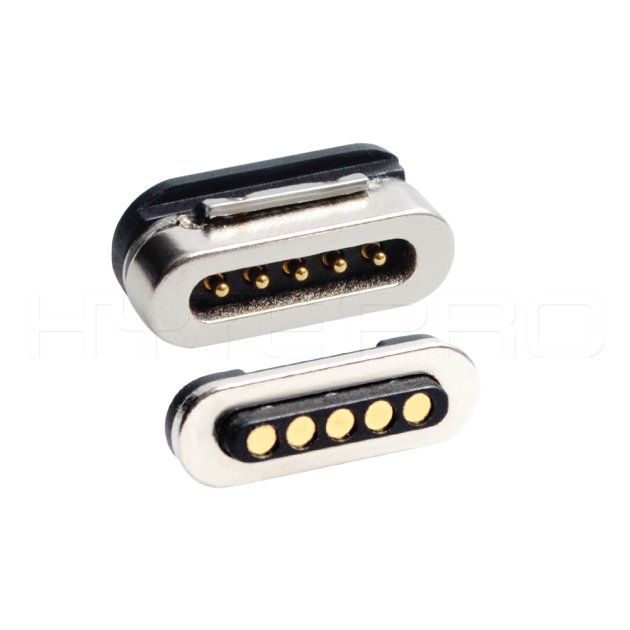 Pogo 5pin magnetic electrical connector M425P