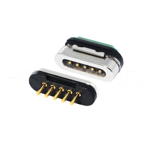 Solder 5 pin magnetic electrical connectors M425S