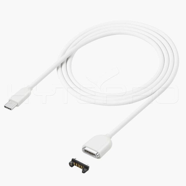 Nouveau câble USB-C de charge magnétique blanc à 4 broches M518W