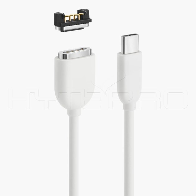 USB-C 4핀 흰색 마그네틱 충전 케이블 M518W