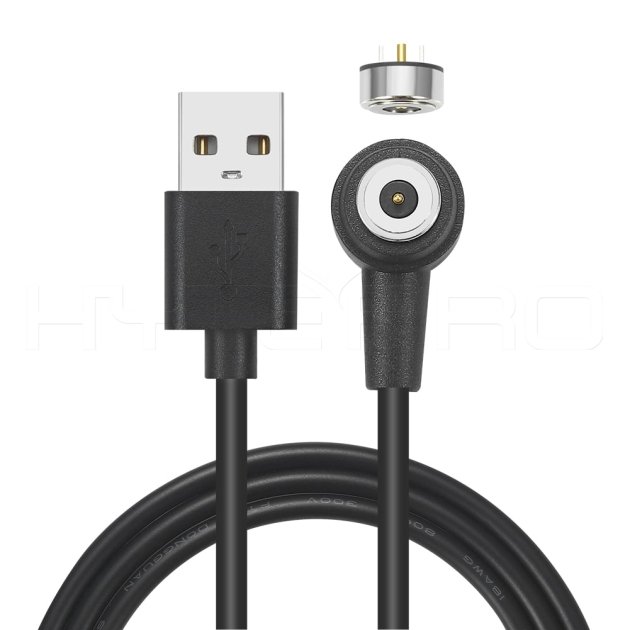 Circular 6 Amps high current 2 pins power magnetic connector right angle magnetic charging cable