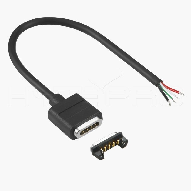 4 pin magnetic connector cable with open end M589