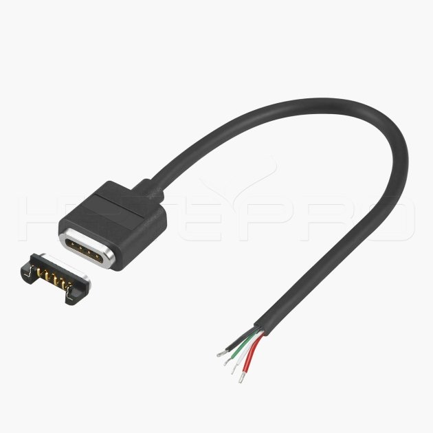 4 pin magnetic connector cable with open end M589