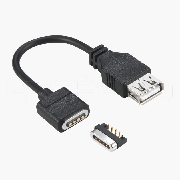 Connettore magnetico femmina a 4 pin a cavo USB A femmina M590