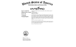 US Trademark for HytePro<sup>®</sup>